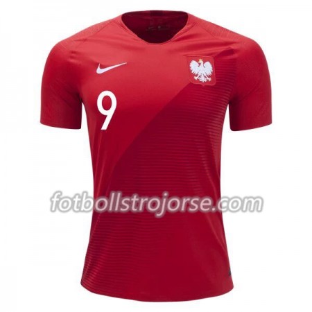 Polen Matchtröjor Robert Lewandowski 9 Borta Fotbollströja VM 2018 Polen Matchtröjor Robert Lewandowski 9 Borta Fotbollströja VM 2018